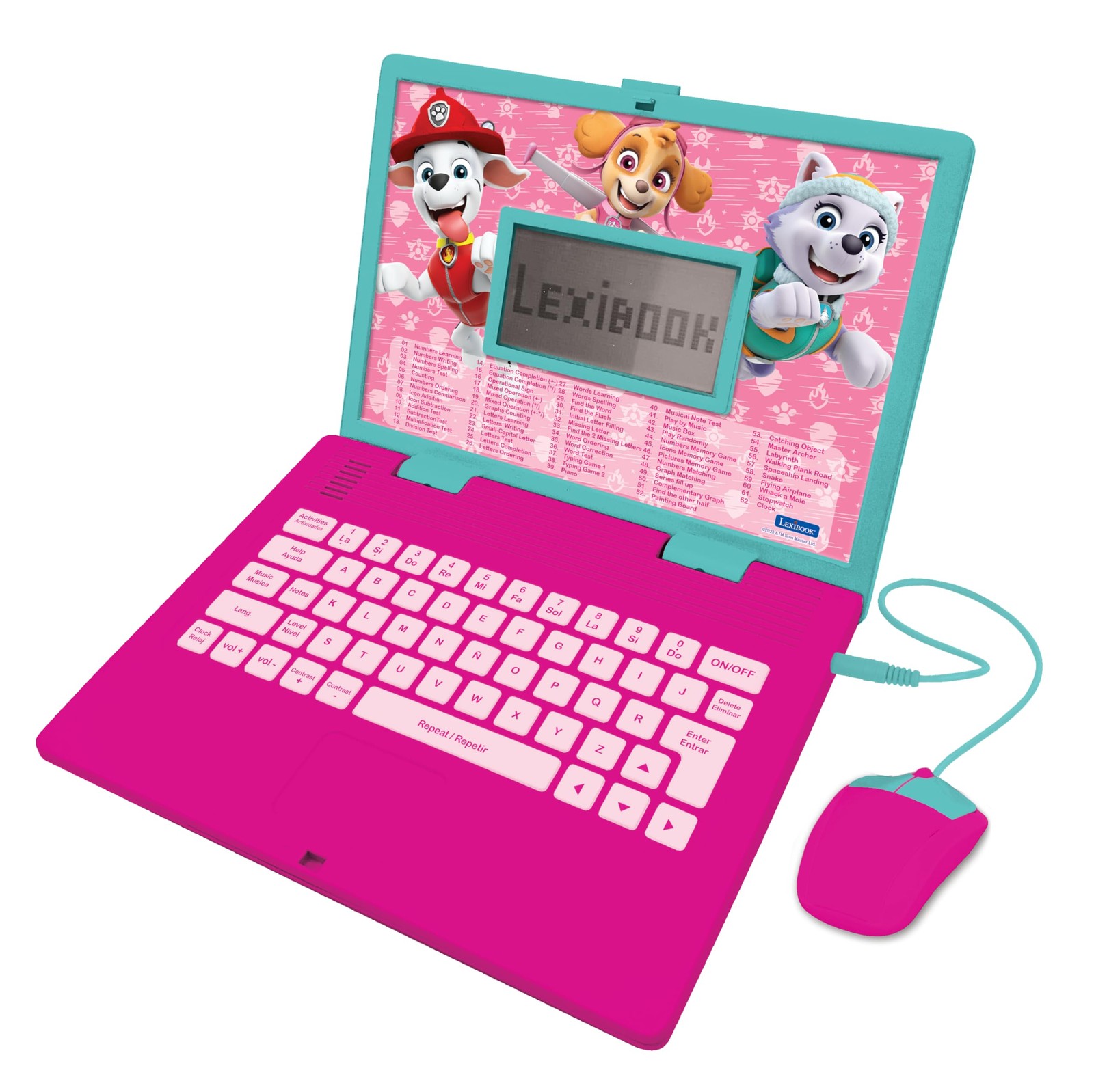 Lexibook, Paw Patrol, Educational and Bilingual Laptop in English/Spanish, Toy