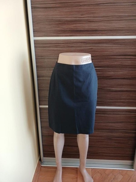 Women Jil Sander Skirt Navy Silk 36 / S / 44