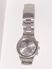 Swatch Irony Quarz Chronograph Armbanduhr Edelstahl silber analog Ref. …