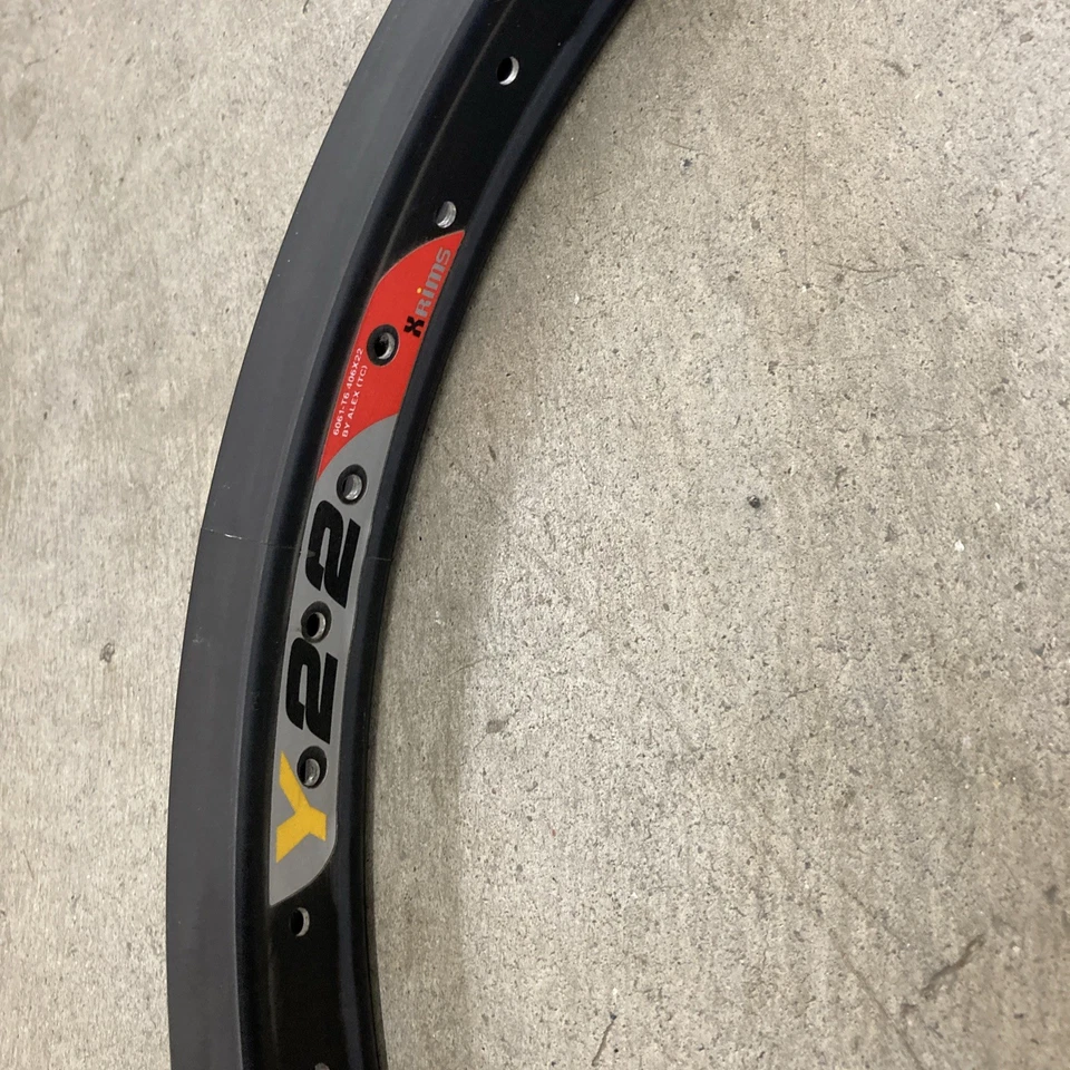 Llantas Alex Y22 BMX 48 HoleFreestyle 20" llanta negra nueva stock antiguo vintage Foto 2 de 4