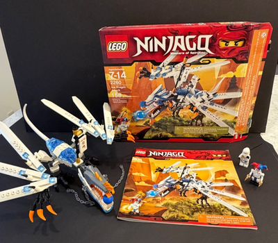 Rare Complete LEGO Ninjago Ice Dragon Attack 2260 Manual Box