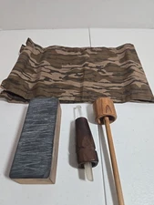 Old Vintage Slate Turkey Call With 2 Strikers Homemade Collector