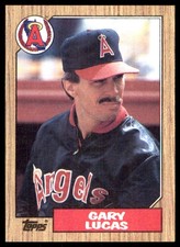 Gary Lucas 1987 Topps #696 California Angels MLB READ FREE SHIPPING AutographDen