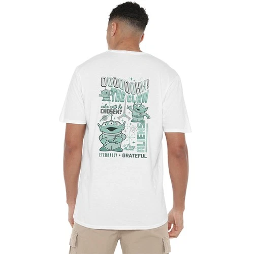 Disney Toy Story Aliens Group Text Front Back Unisex T-Shirt S-5XL, White