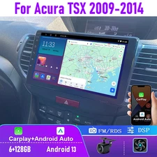 9" 6+128GB For Acura TSX 2009-2014 Car Radio CarPlay Android Auto Head Unit GPS