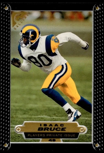 1997 Topps Gallery Isaac Bruce #49 Player's Private Issue St. Louis Rams