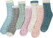 Womens Winter Fuzzy Socks Cozy Fluffy Sock Warm Fuzzy Christmas Socks for Women