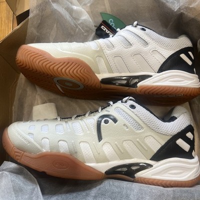 NIB Head Speed Pro II Men's Shoes Size 9 Lite Indoor Squash Black/White/Orange