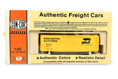#ad #ad Con Cor 1 87 HO Burlington Northern #60218 PS 1 PD Box Car Kit $22.95