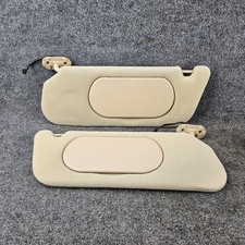 2002-2005 Ford Explorer Sun Visors Oem Driver Passenger Pair Tan