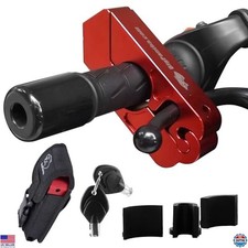 Motorcycle Grip Lock - Heavy Duty Brake/Handlebar/Throttle Lock That Secures