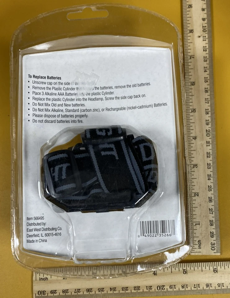 NUEVO 12 LED Faro Luz Linterna Antorcha Lámpara Campamento Correa Ajustable Foto 2 de 4