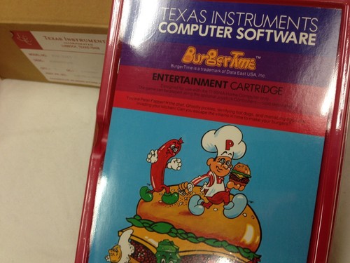 BURGERTIME for Texas Instruments TI 99/4a Computer -NEW CASE FRESH - Picture 8 of 9
