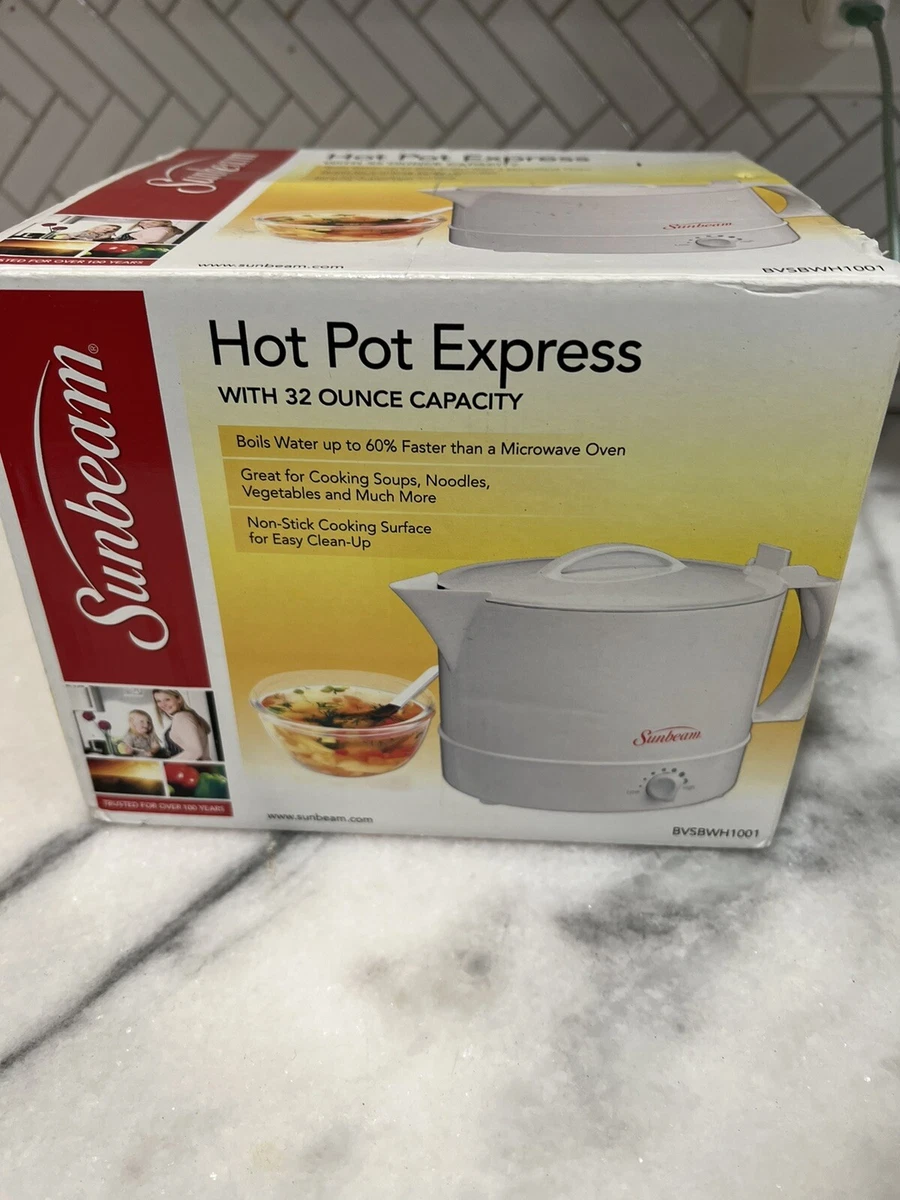 Sunbeam Hot Pot Express Electric Flip Top Adjustable Heat Setting