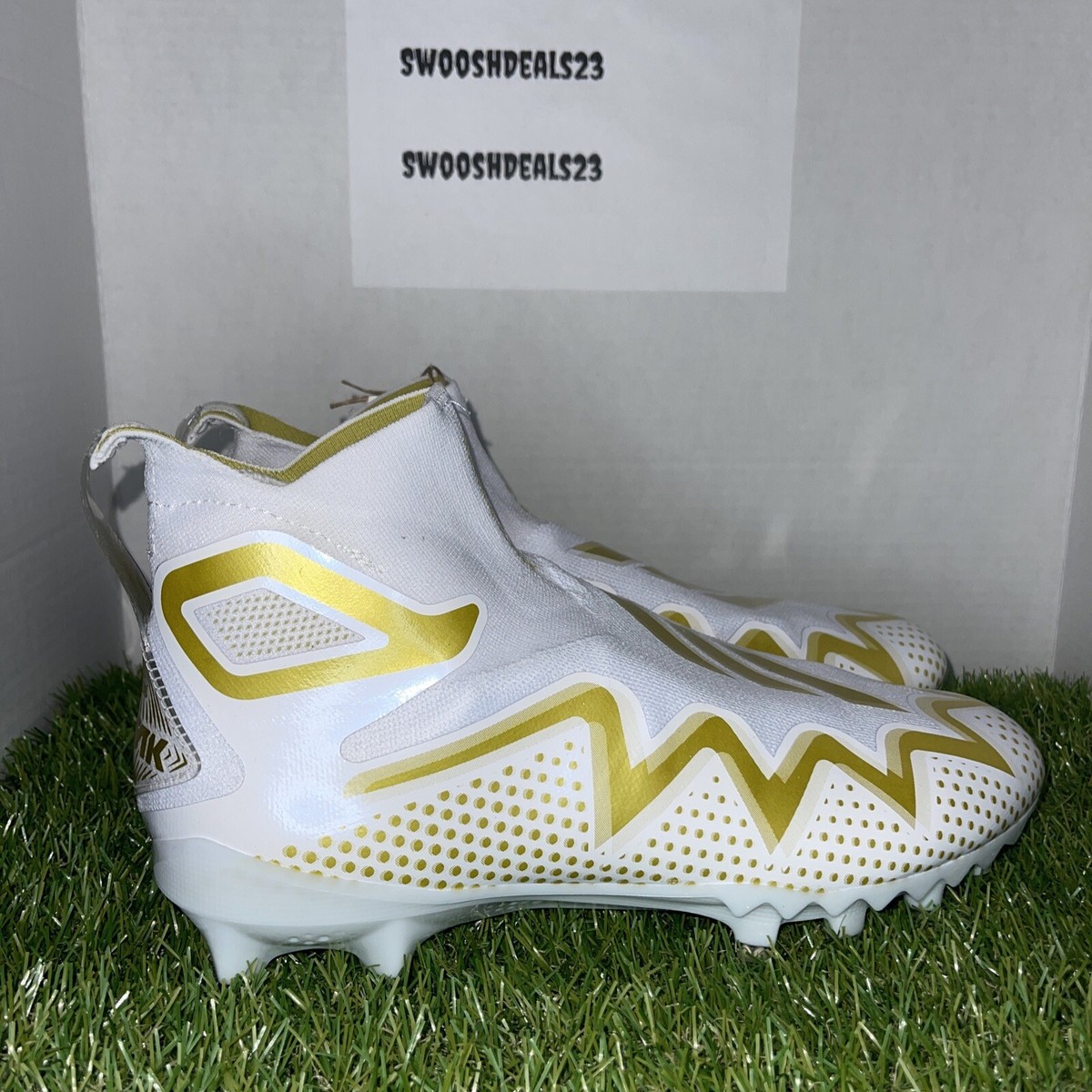 Adidas Men's Freak Ultra 22 GX7979 White Gold Football Cleats Size  Boost