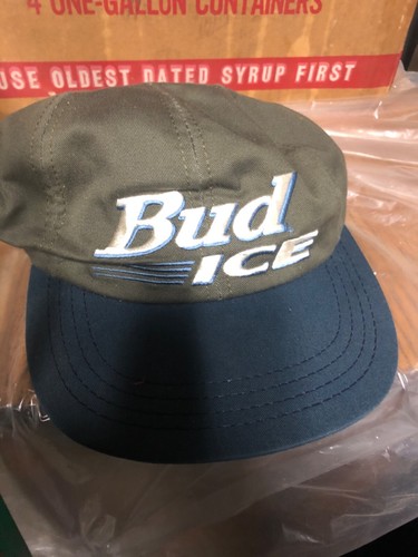 Vintage BUD ICE Snapback HAT Official 