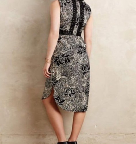 NWT Dress Anthropologie Holding Horses Suraja Midi Pockets Sz 2 - Picture 3 of 12