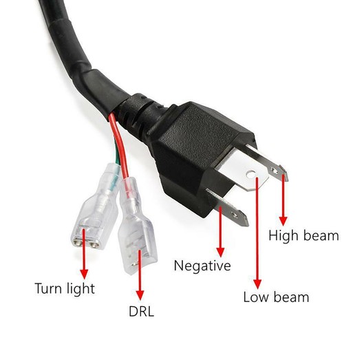 Faro proyector LED 7" cromado + luces de paso para Harley Touring - Imagen 12 de 12