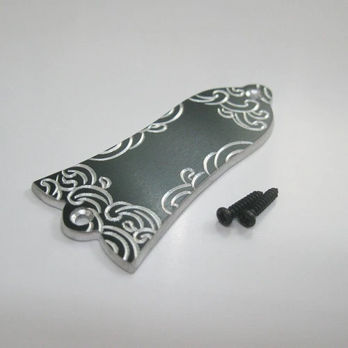 gib-AB30 Hand engraving classic waves aluminum truss rod cover fit Gibson guitar