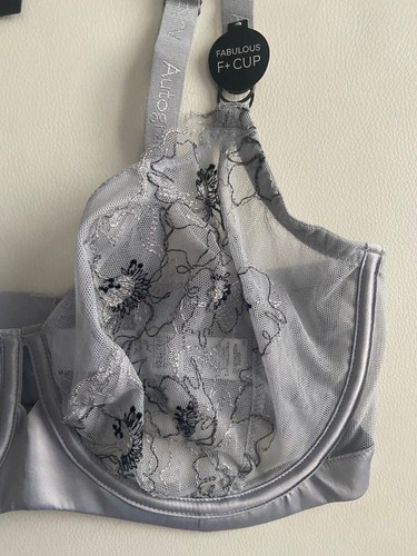 BNWT M&S Autograph Allure silver embroidery satin wired non padded balcony bras - Picture 2 of 2