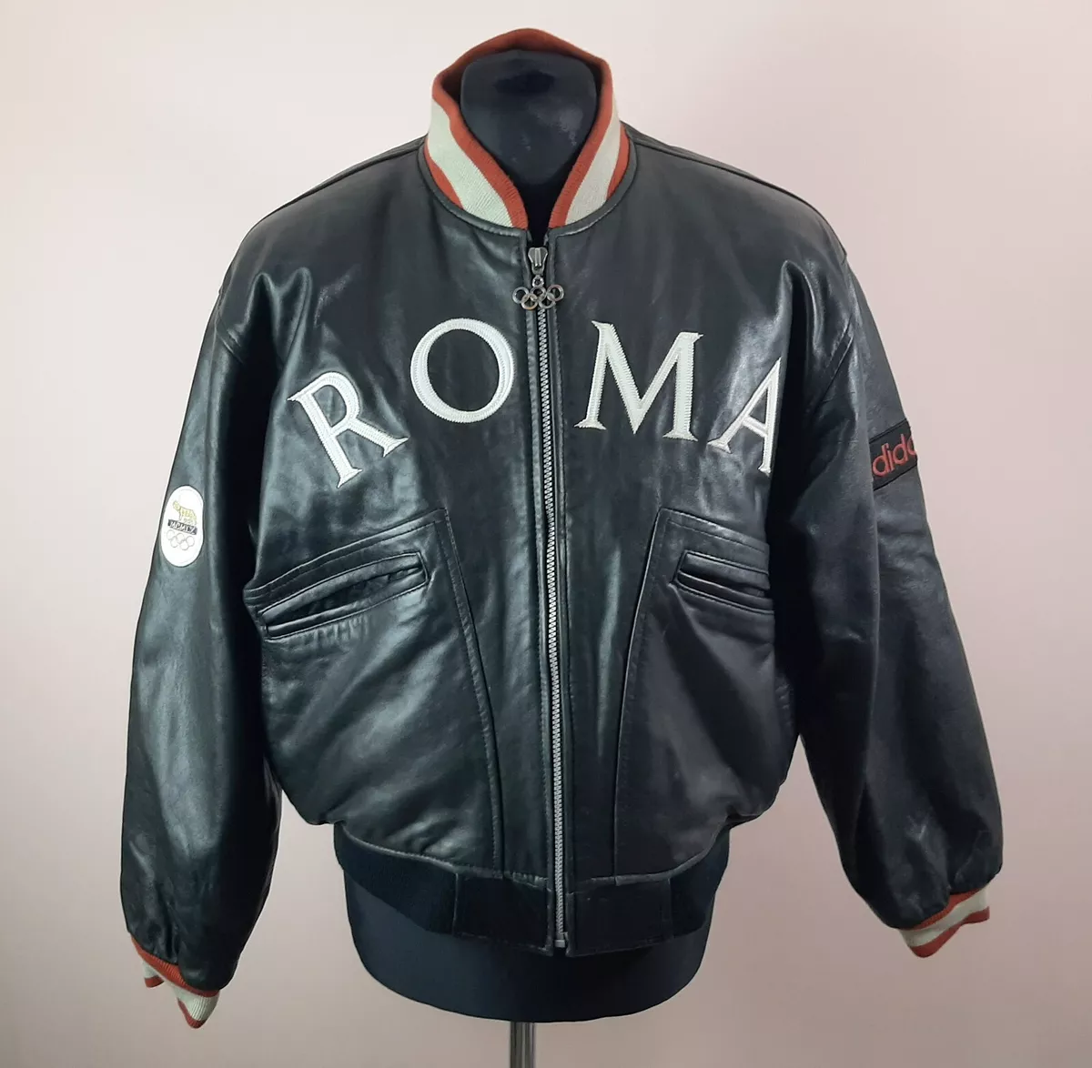 Adidas leather jacket mens hotsell
