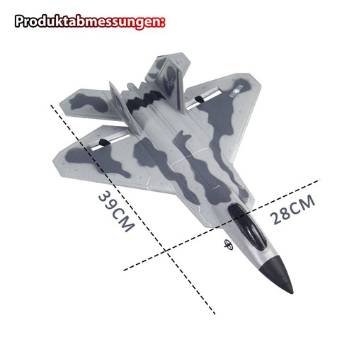 RC ferngesteuertes Flugzeug F22,Modell-Flieger mit Akku und 2.4GHz Fernsteuerung - Bild 6 von 7