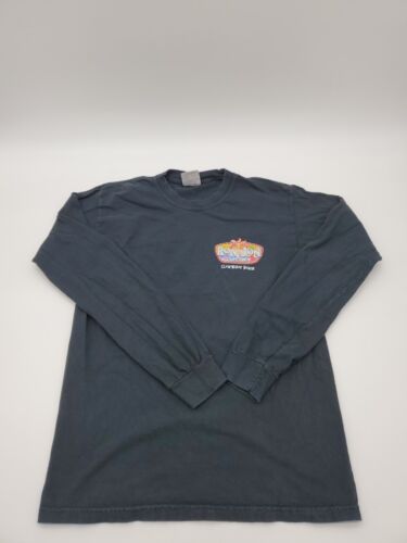 Camisa para hombre Ron Jon negra pequeña manga larga con logotipo de tienda de surf..T149 - Imagen 1 de 9