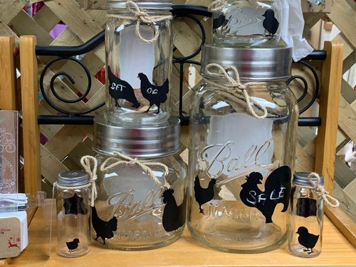 Rooster Chalkboard Ball Kitchen Canister Set Storage - New - Picture 7 of 7