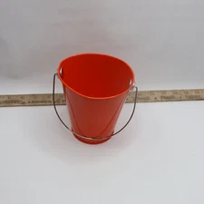Amscan Bucket With Handle Metal Orange Peel 4-1/2" 432589.05