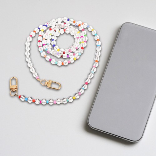 Set of 2 Mobile Phone Chain Ornaments Girl Child Miss Beaded Lanyard Charm - 第 11/12 張圖片