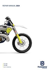 Husqvarna Service Workshop Shop Manual Book 2024 TX 300