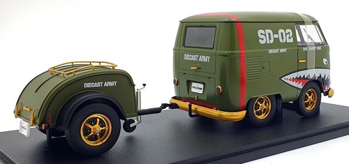 Solido 1/18 Scale Diecast S1810901 VW Kool Kombi Army Fighter 2023 SD-02 Khaki - Picture 2 of 5