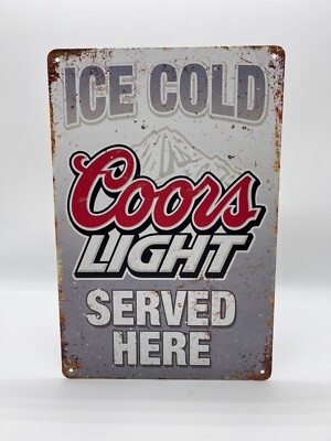 Blechschild Coors Light 20x30cm Nostalgie Retro Reklame Vintage Geschenk Bier