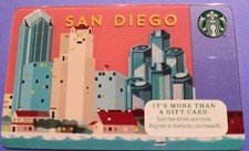 STARBUCKS CARD 2014 " SAN DIEGO SKYLINE" 🔥 RARE~MINT~A BEAUTY~GREAT PRICE