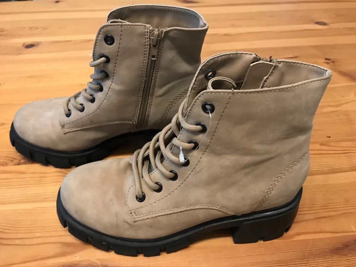 Ud reservoir miljø Mia ALEXA Womens Ankle Lace Up Combat Hiking Fashion Boots 7M | eBay