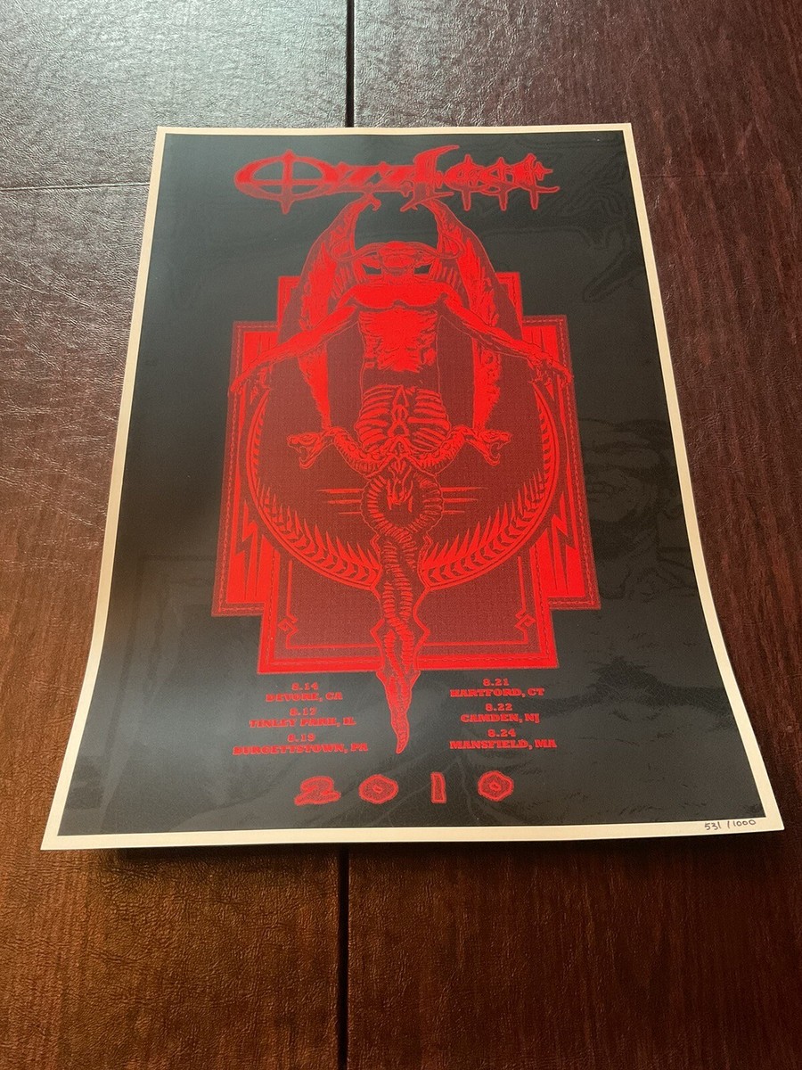 Ozzfest 2010 Poster Limited Edition Ozzy Osbourne | eBay