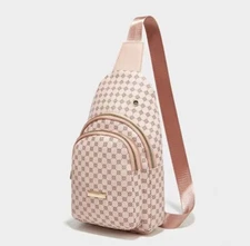 Women's Geometric Print PU Leather Sling Bag women's bags handbags