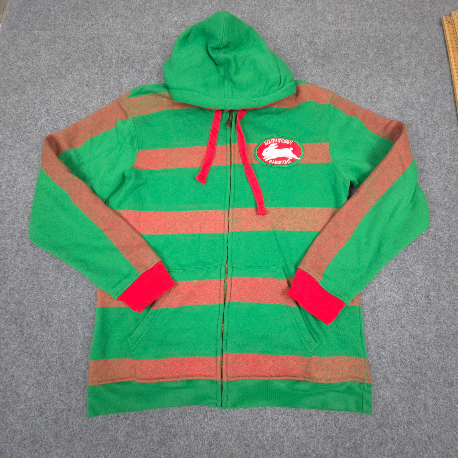 South Sydney Rabbitohs Jumper Mens MEDIUM green heritage long sleeve Size M
