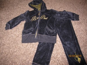 Baby Phat Girls/' 2 Piece Hooded Jogger Set Jacket /& Pants Set Size 4