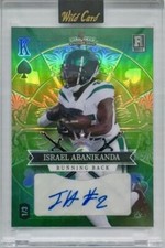 2023 WC 5 Card Draw Stacked Deck Israel Abanikanda Rookie RC Auto Green #1/3