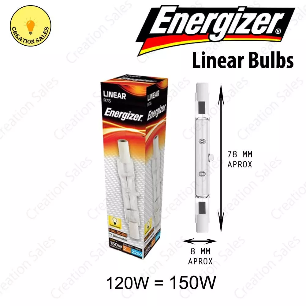 R7S 120W 150W 78mm Floodlight Security Linear Bulb Replacement Halogen  Energizer