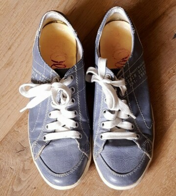 s.Oliver Sneaker Turnschuhe Gr. 37/38 jeans-blau Kunstleder/ echtes Leder