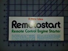 1977 Remotestart Car Accessories Original Brochure Folder