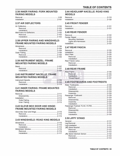 Service Repair Manual 2011 Harley Davidson FLHTK Electra Glide Ultra Limited - Picture 6 of 17