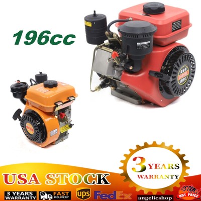 196cc Engine Motor Single Cylinder Air Cooled Fit Small Agricultural Machinery