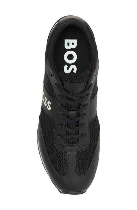 スニーカー HUGO BOSS Men Sneakers PARKOURLRUNNMXMT50474686 BLACK HUGO BOSS $199 Men's PARKOUR RUNN MEMX Sneakers 7-13 Shoes