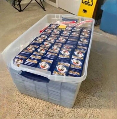 1000 Pokemon Card Bulk Lot Common Uncommon & 50 Holo or Rare Cards!