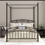 dumee metal framed canopy 4 posters platform/ queen bed