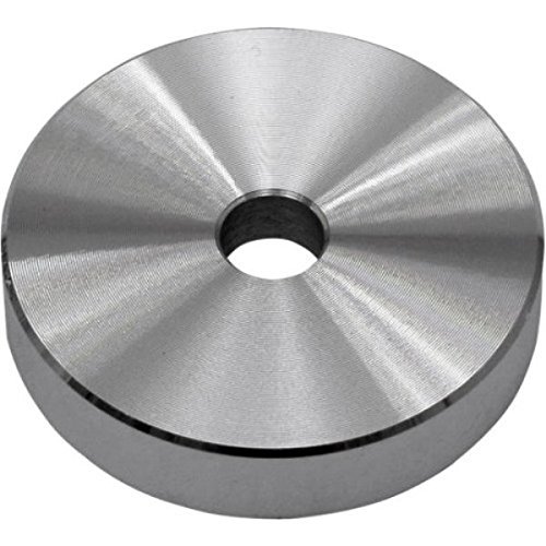 Adattatore per 45 giri in alluminio colore nero con livella a bolla per Adattatore per 45 giri in alluminio colore nero con livella a bolla per