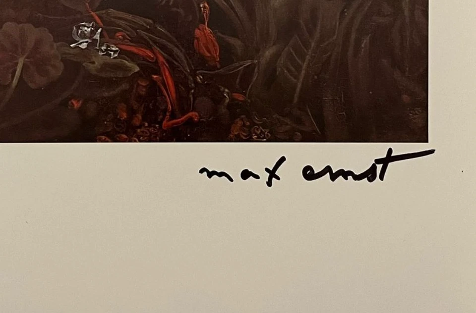 Max Ernst Hand-Signed Original Print With COA and +$3,500 USD Appraisal - image 3 of 4